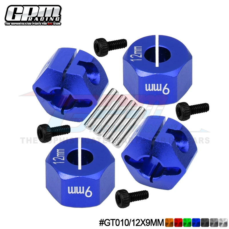 TRAXXAS GT4-TEC 2.0 83056-4 铝合金防松六角接合器9MM厚-4粒装