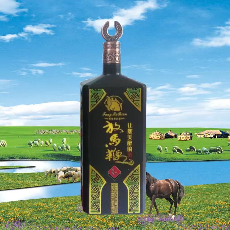 苠族红【老马草原】放马鞭60度清香型白酒1.5L*1瓶t60度1.5L