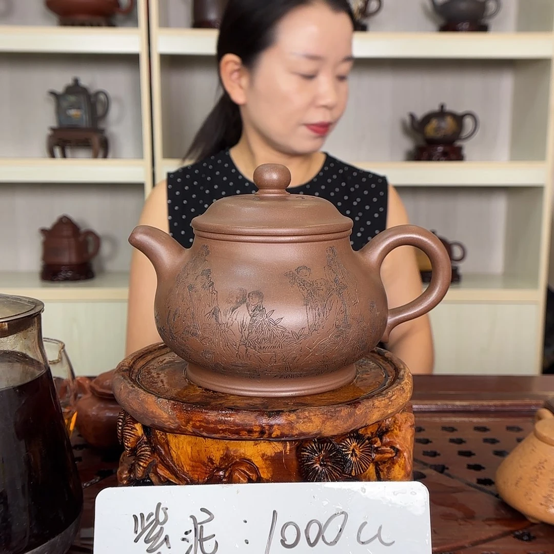 茶壶紫砂江亭亭紫砂壶