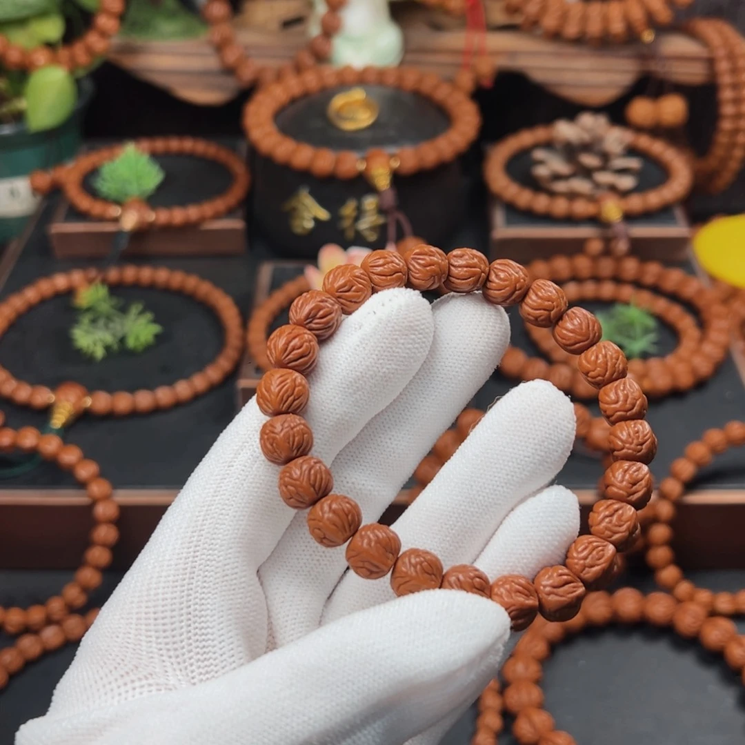 吊坠桃核「*1.0双脊龙手串