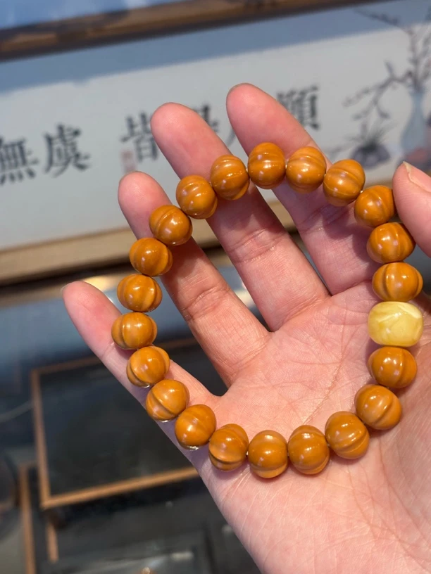 「茗月」猴头核桃全品11mm鲨鱼背手串