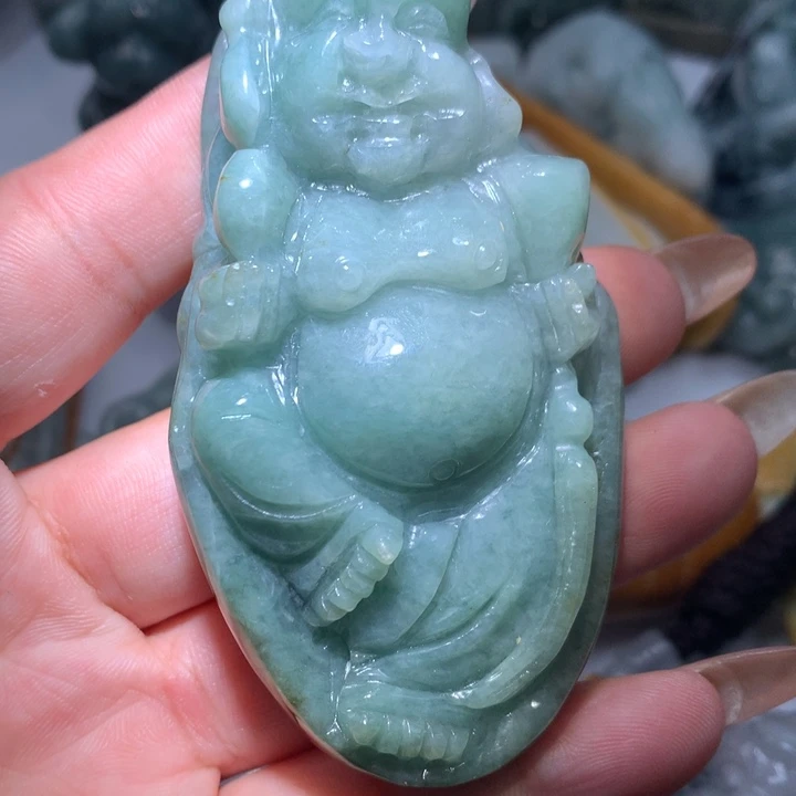 翡翠未镶嵌颈饰保真天然A货翡翠