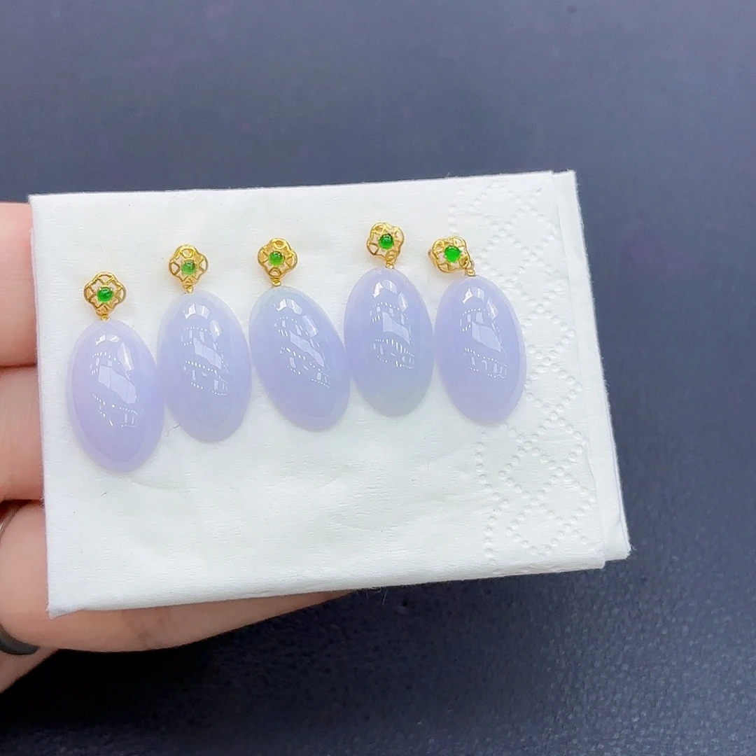 翡翠18K金镶嵌颈饰精品•吊坠（多样性发其一）