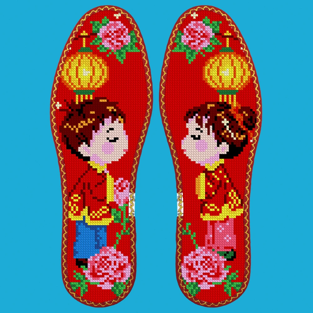 （S57705)11CT十字绣鞋垫正品套装现货现发（粉丝福利）