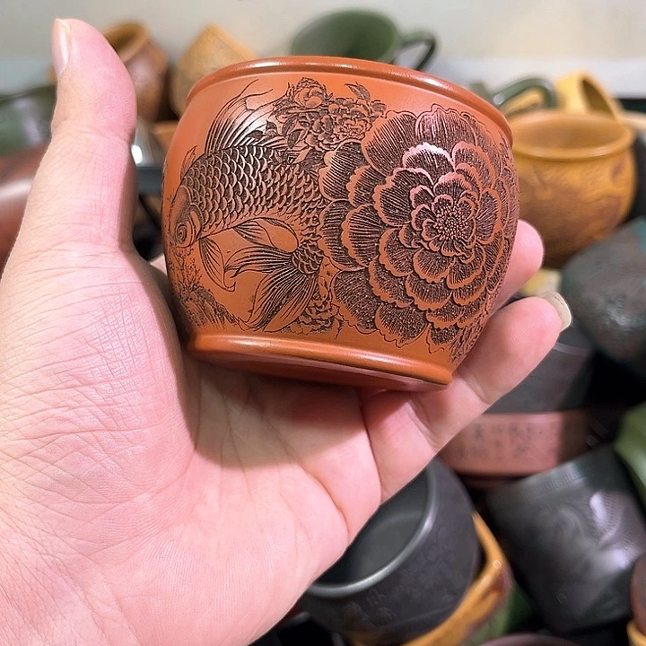 茶杯紫砂全手工紫砂主人杯