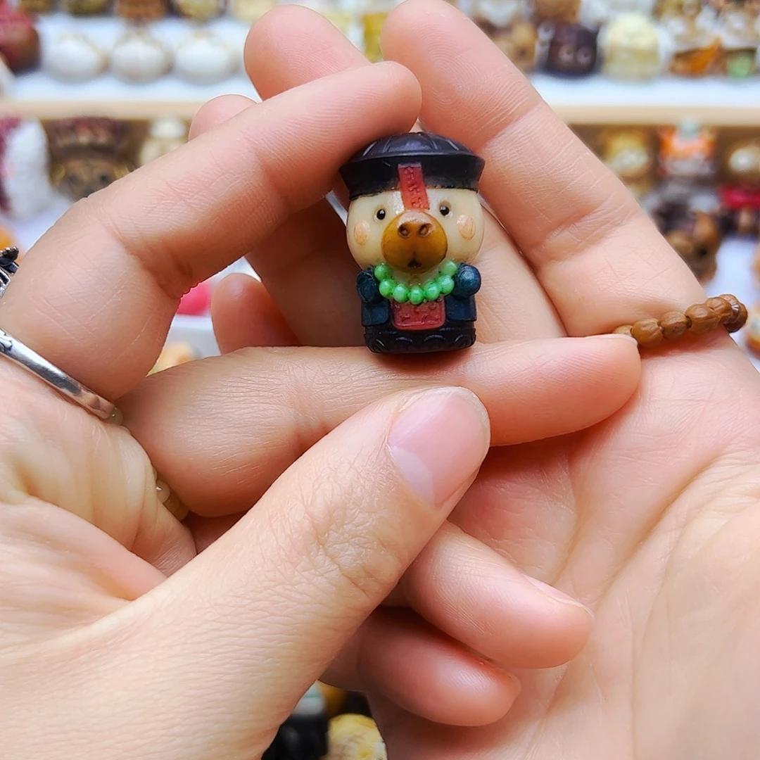 白玉菩提吊坠手工打磨配饰