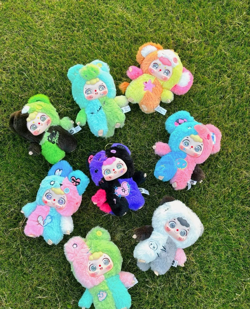 【拆盒】豆包绒绒四代Y2K毛绒系列潮流可爱盲盒手办