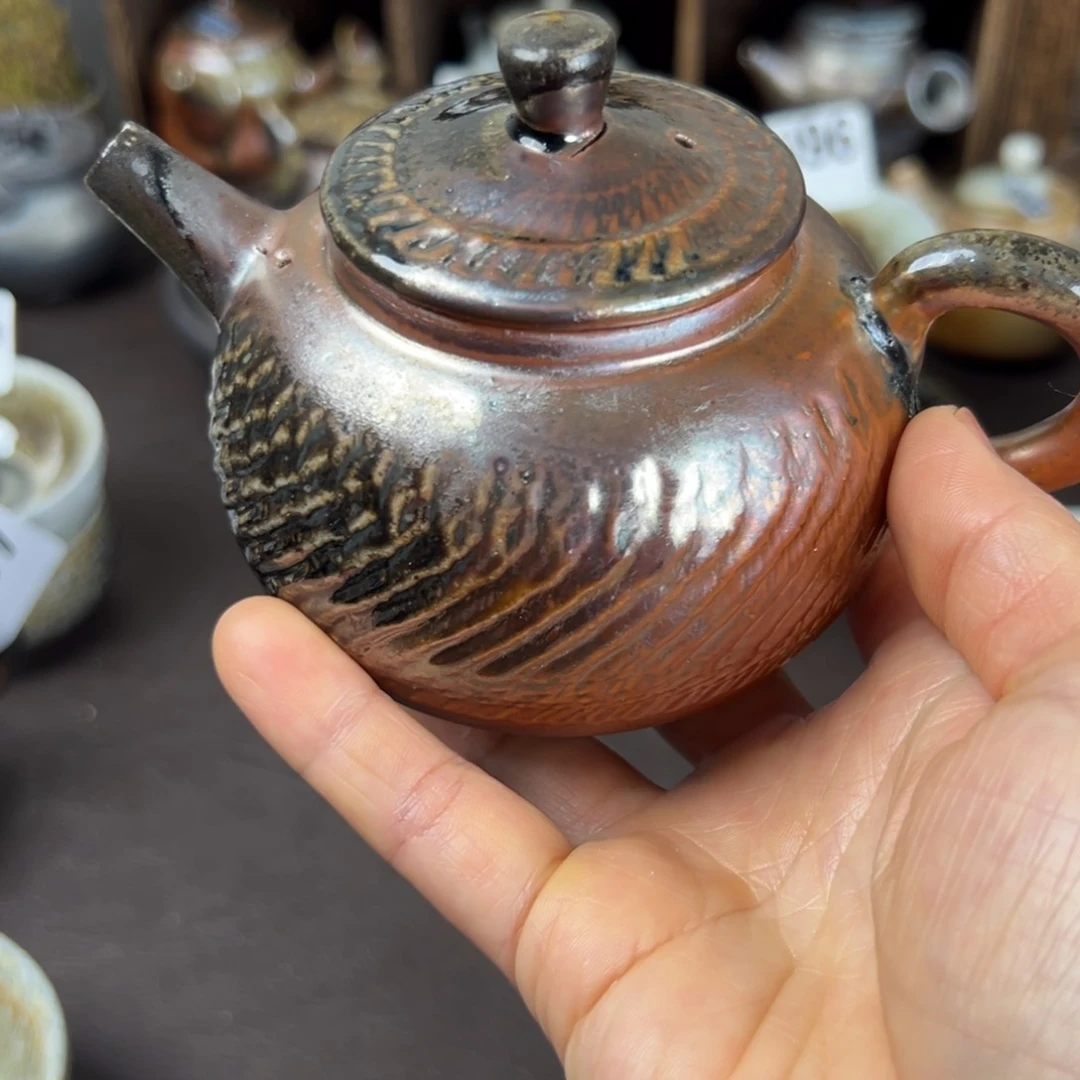 杯柴烧茶器主人壶微瑕