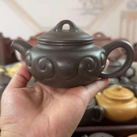 茶壶紫砂梨皮天青250cc