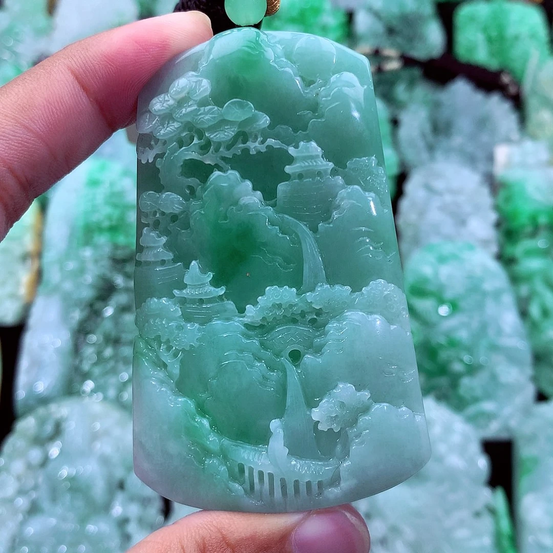 翡翠未镶嵌吊坠(不含链)