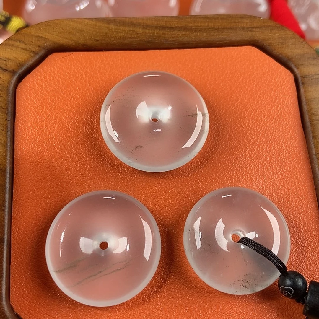 石英质玉未镶嵌颈饰平安扣福利