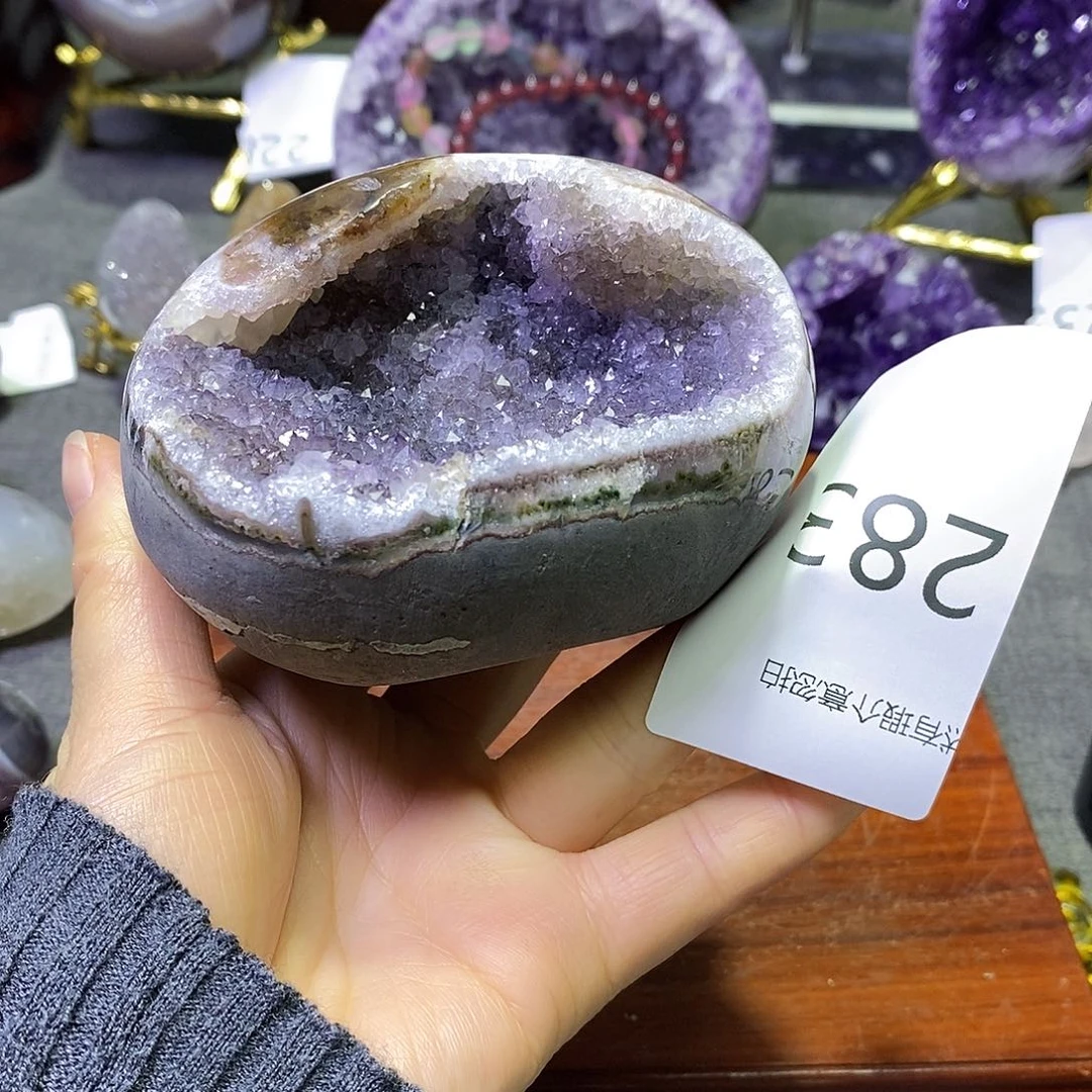 紫晶珠宝半成品未镶嵌