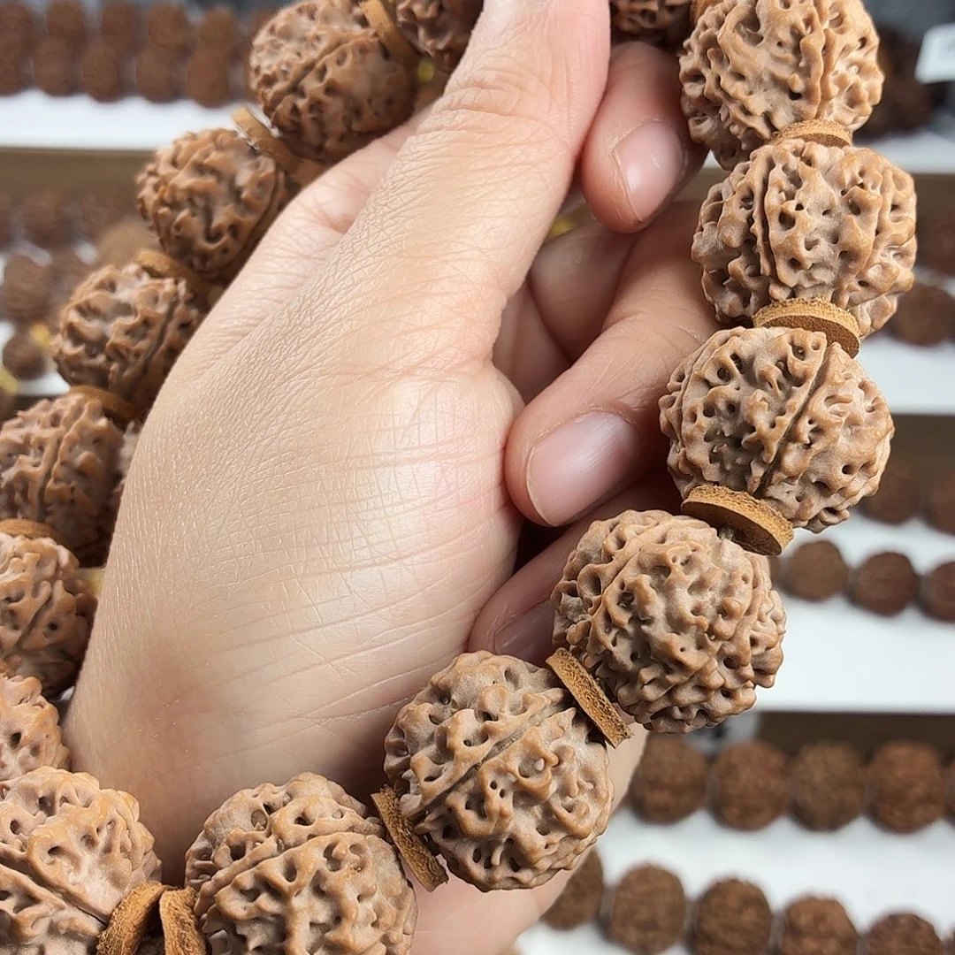 金刚菩提手串原生态精品蜂窝双龙大镂空