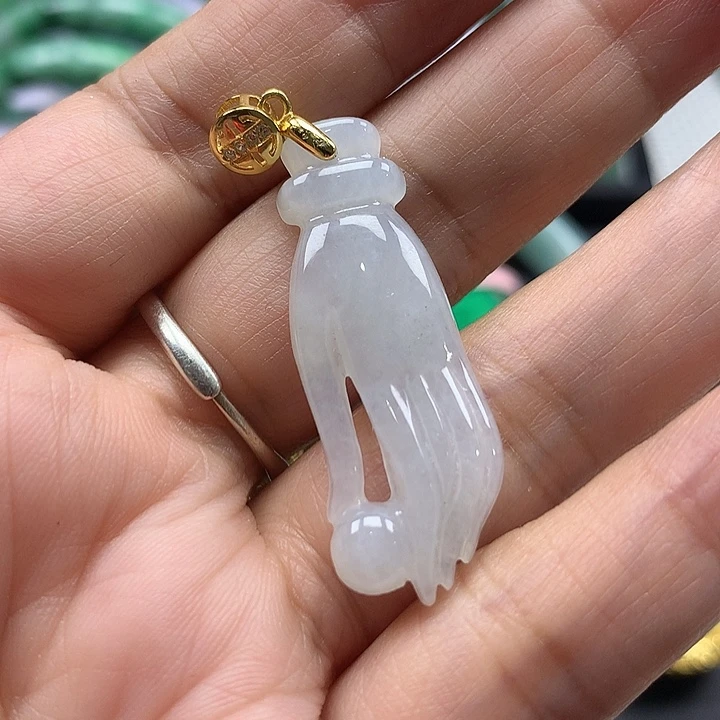 翡翠银S925镶嵌颈饰翡翠