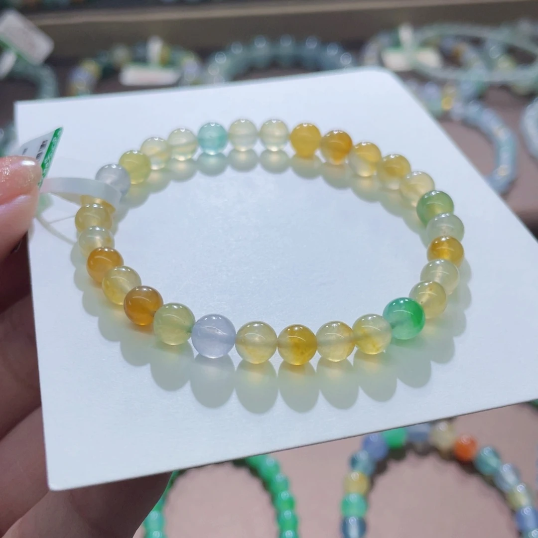 未镶嵌手链翡翠精品冰彩卡6+