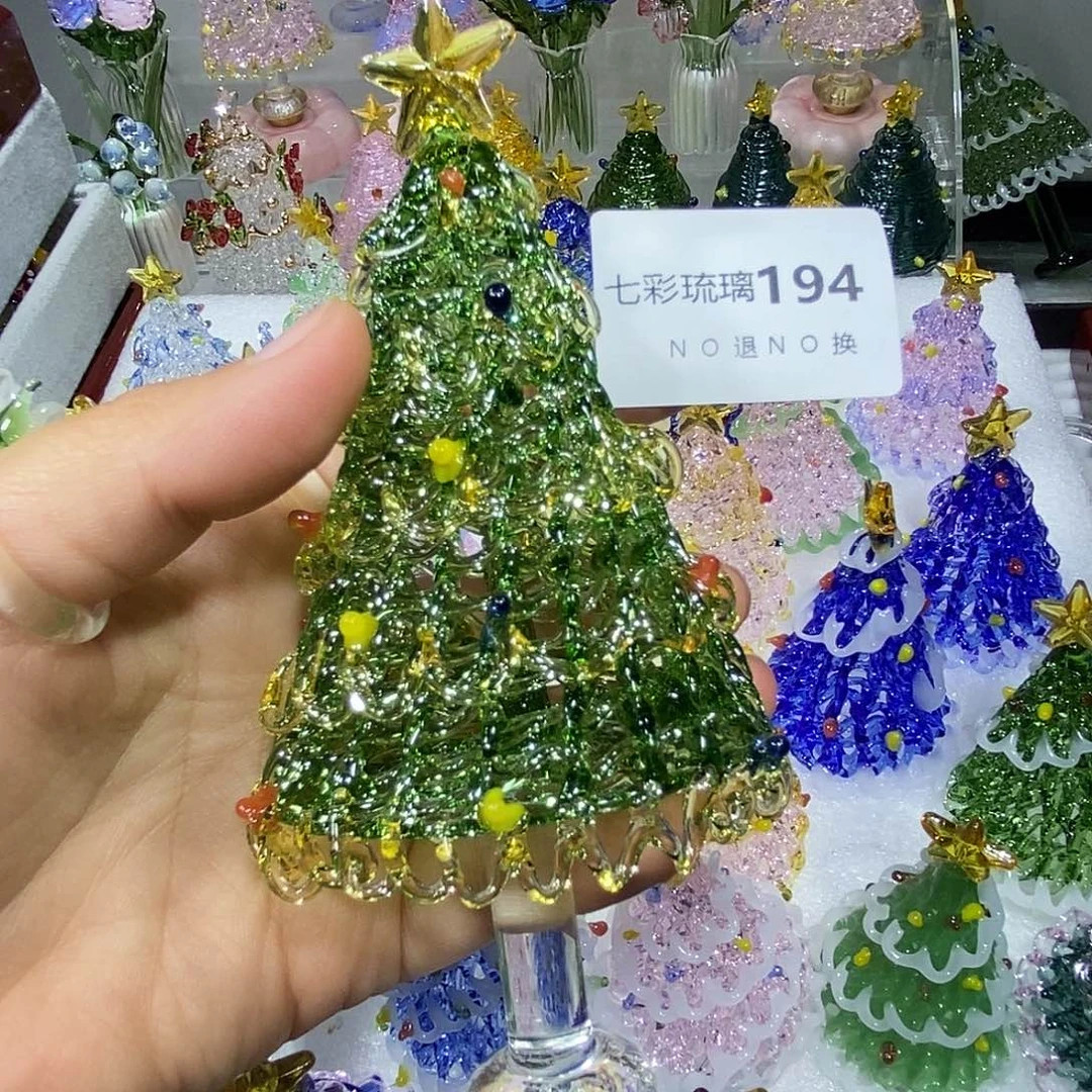 佳***琦玻璃吊坠（不含链）194绿色圣诞树