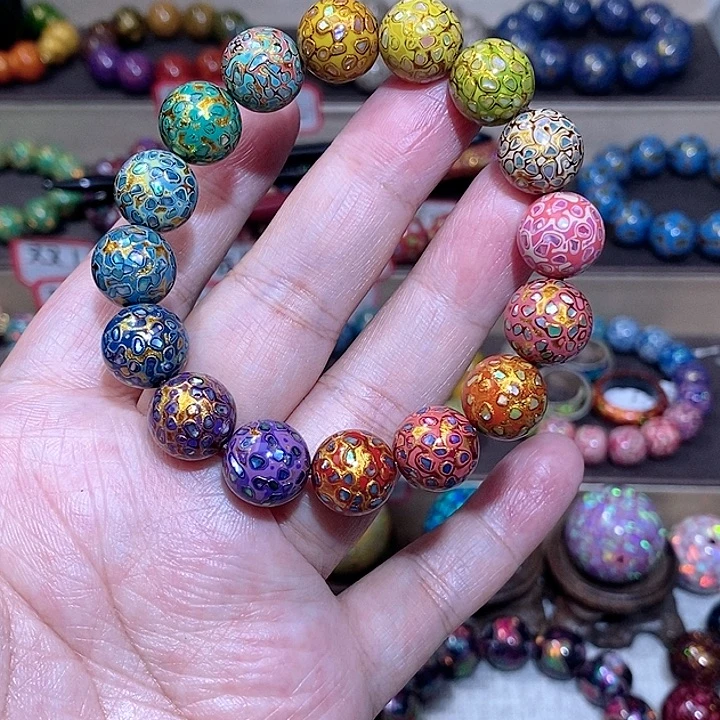 大漆珠1.2多宝手串螺钿