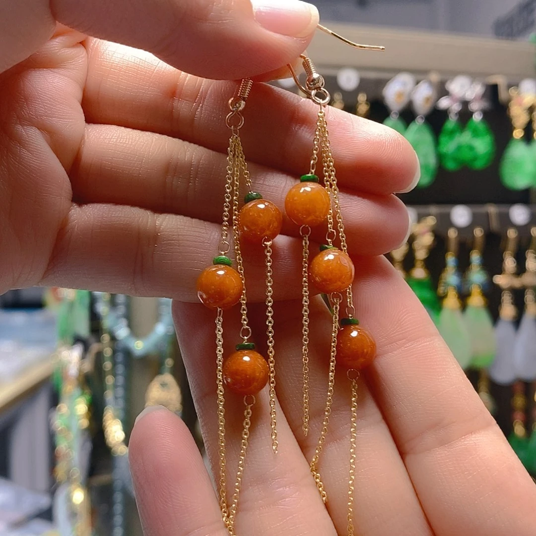 未镶嵌翡翠耳饰翡翠