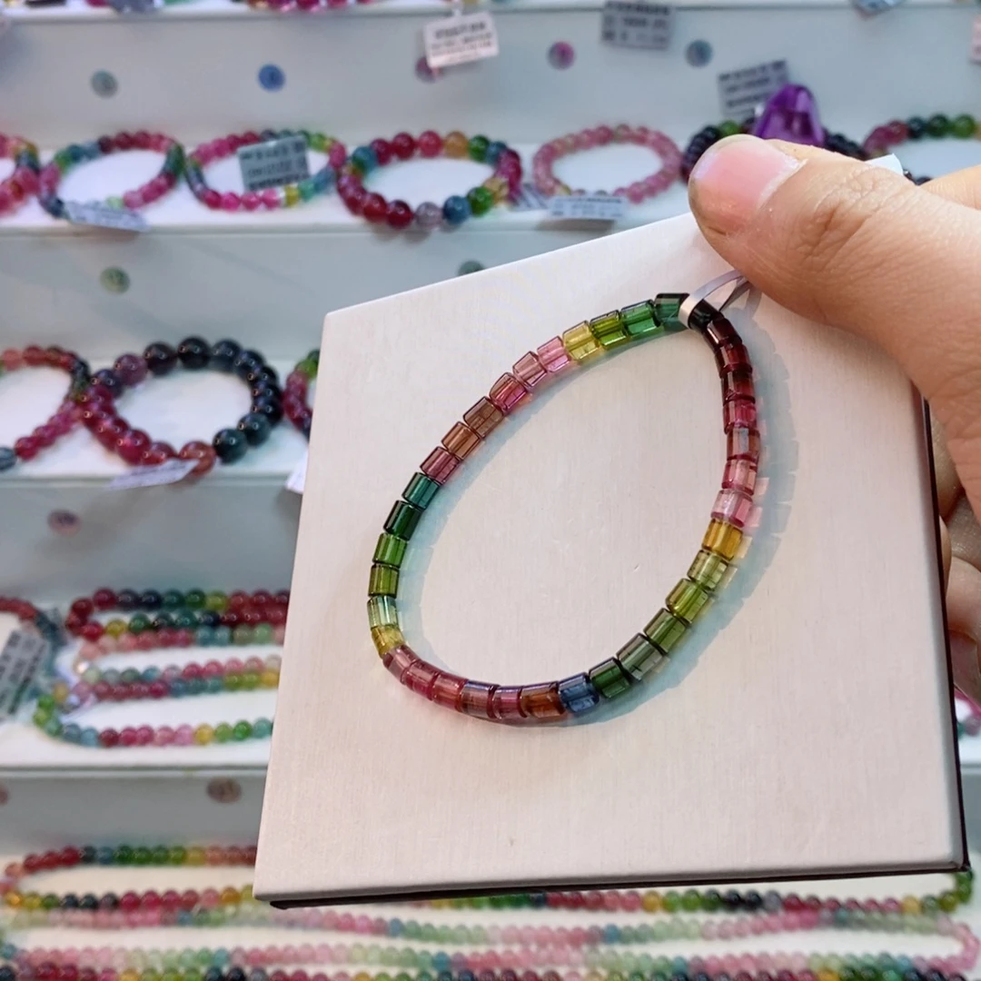 碧玺未镶嵌手串多样性发一条