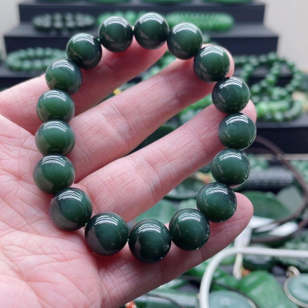 和田玉（碧玉）未镶嵌手链
