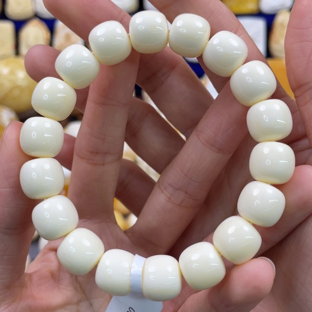 蜜蜡裸石未镶嵌琥珀蜜蜡手串卡12mm