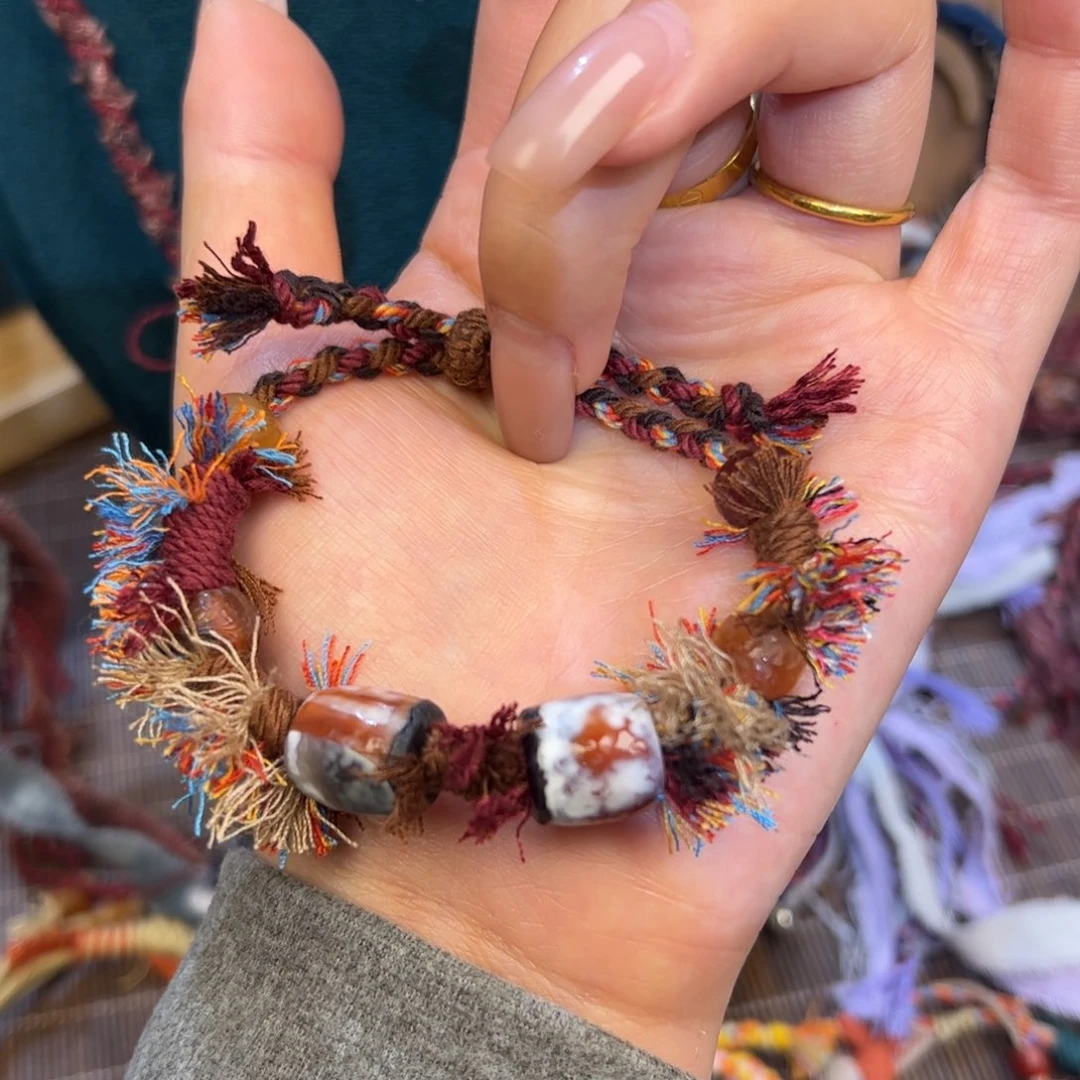 玛瑙/玉髓合金颈饰玛瑙手绳