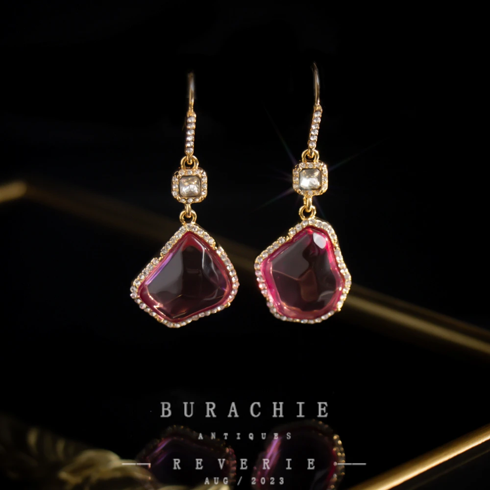 铜合金仿水晶耳饰 【4272】周年珍藏英｜经典原标克拉款CrownFrett