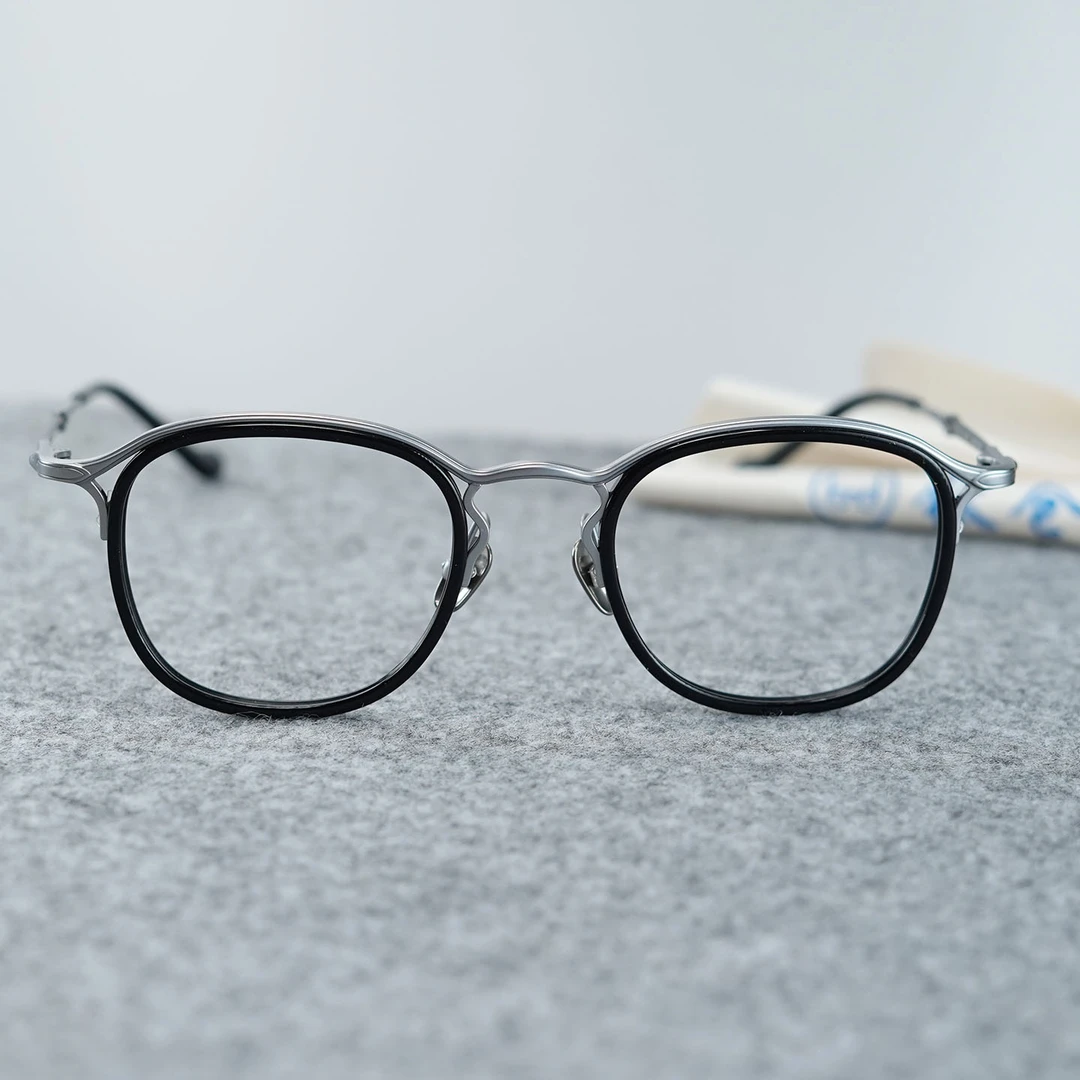 松田3118同款设计师纯钛镜架眼镜近视镜框+送1.6镜片