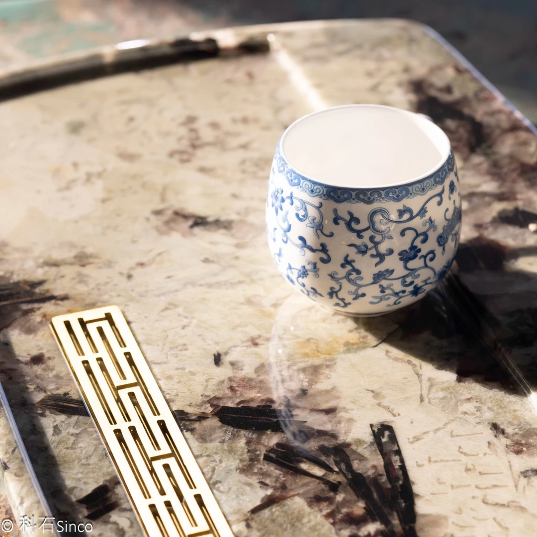 意式极简 | 雪山兰奢石泡茶台