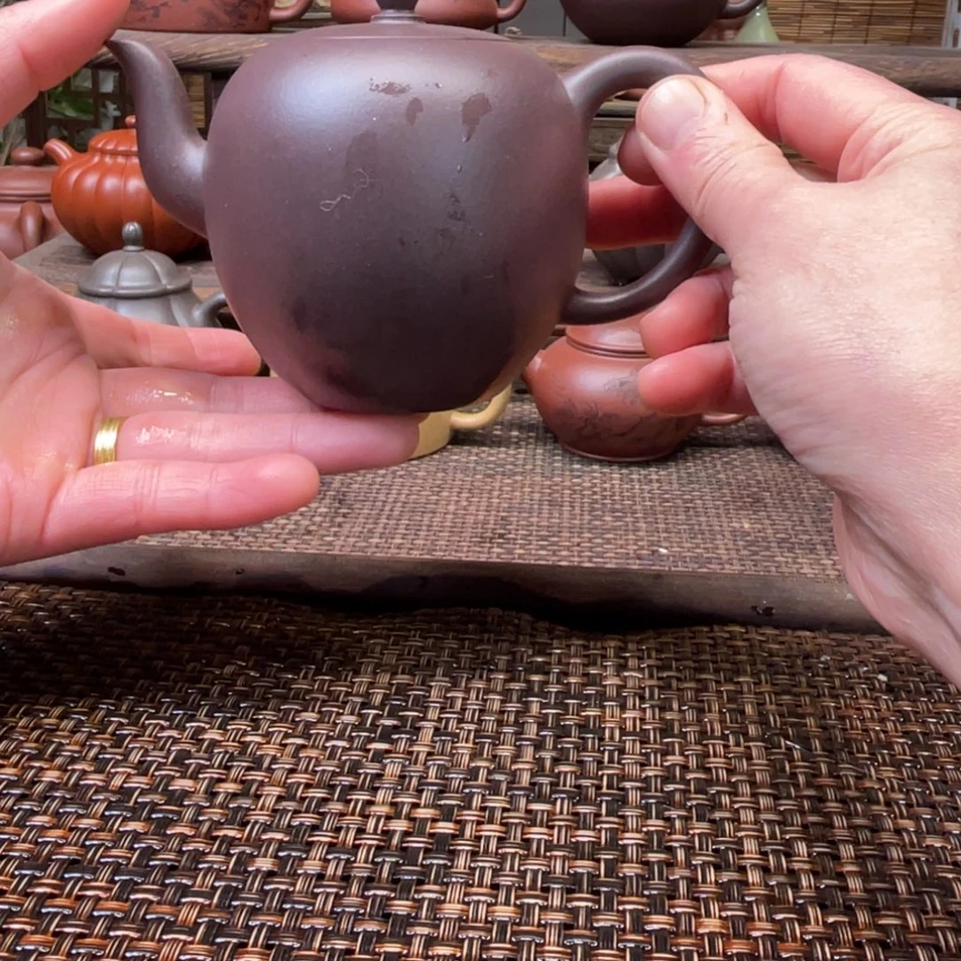 紫砂茶壶宜兴原矿紫砂手工制220