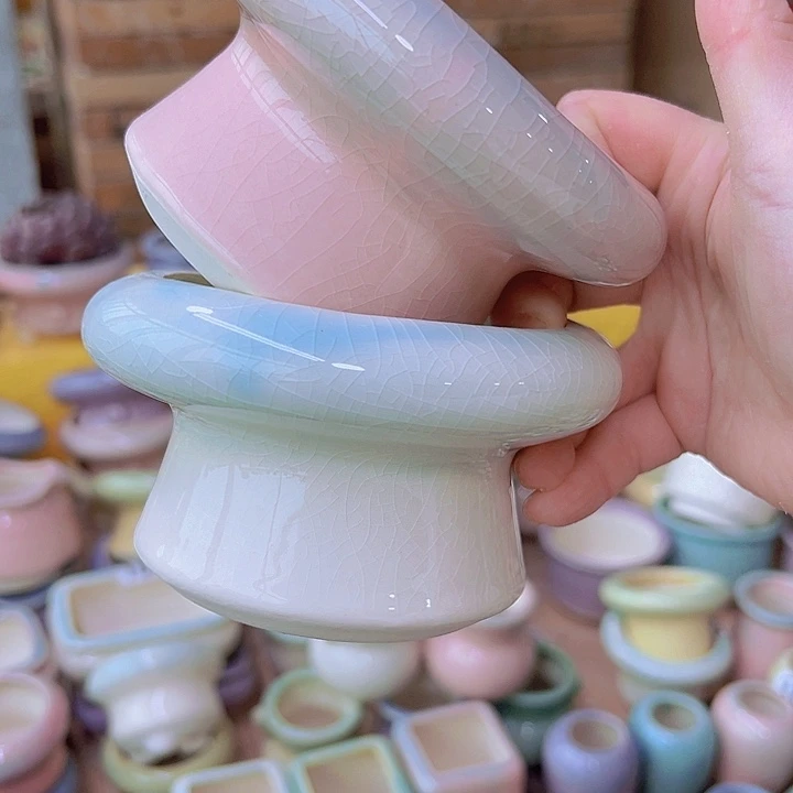 红陶陶瓷花盆当场满12包邮