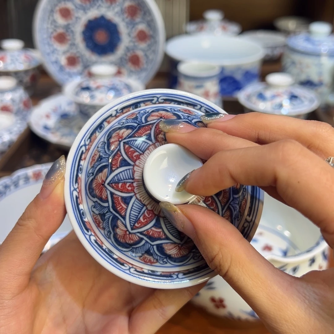M***次陶瓷摆件景德镇陶瓷茶器百宝箱