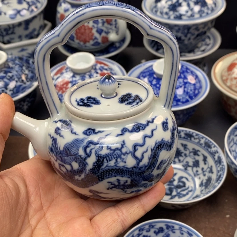 【闪购商品】景德镇青花提梁壶