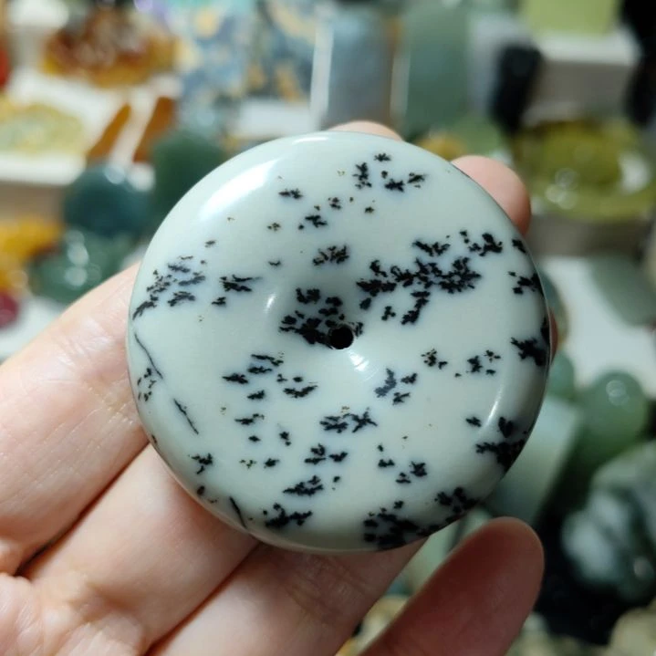 和田玉未镶嵌珠宝奇石平安扣