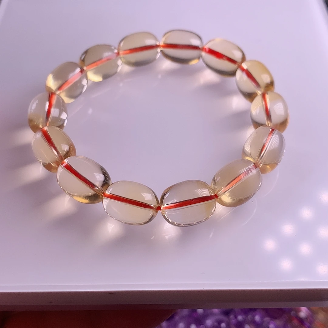 水晶手链未镶嵌巴西黄水晶10m+