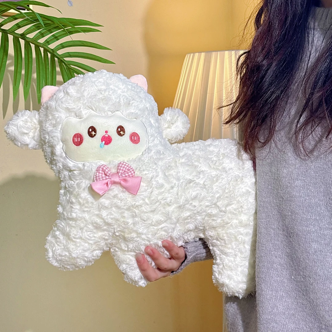 可爱欢乐小羊毛绒玩具抱枕玩偶靠枕女生床上布娃娃公仔抱睡觉