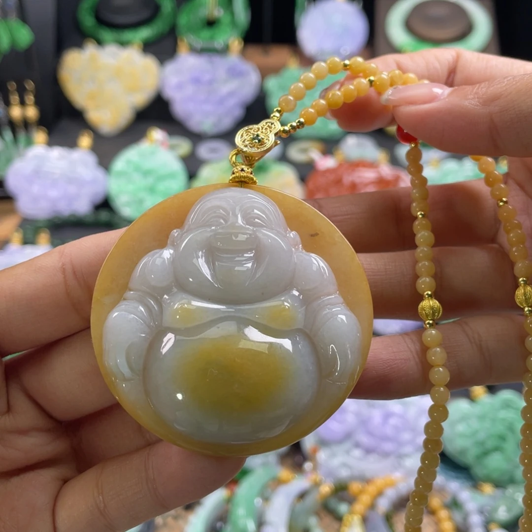 翡翠未镶嵌颈饰代编织