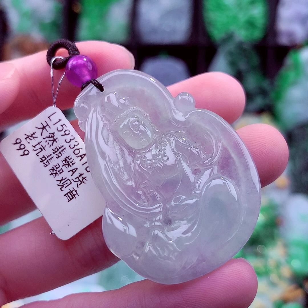 翡翠未镶嵌颈饰天然