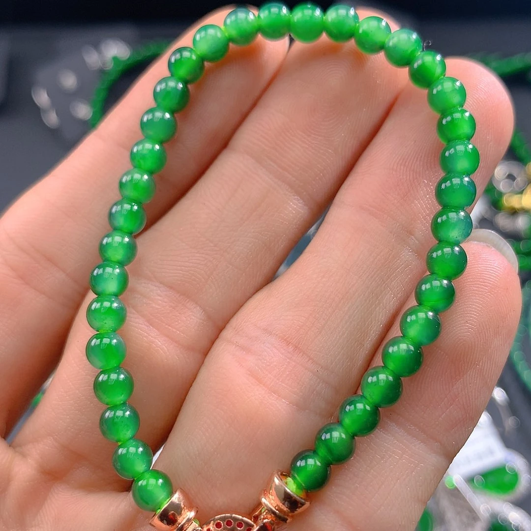 翡翠手链未镶嵌翡翠5.0