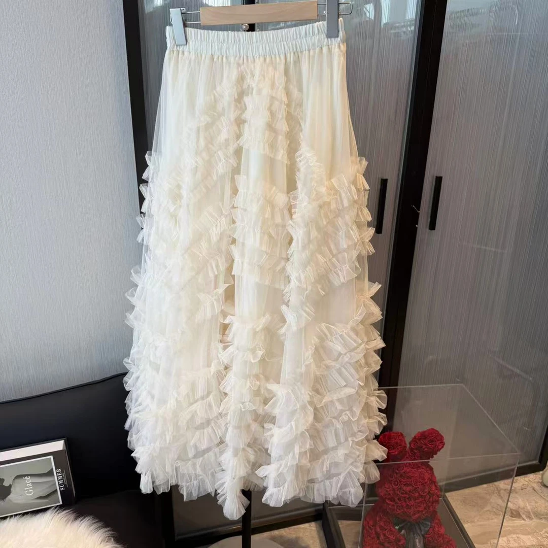 馨儿专属【】小众不规则网纱重工仙女大裙摆蛋糕裙XY29