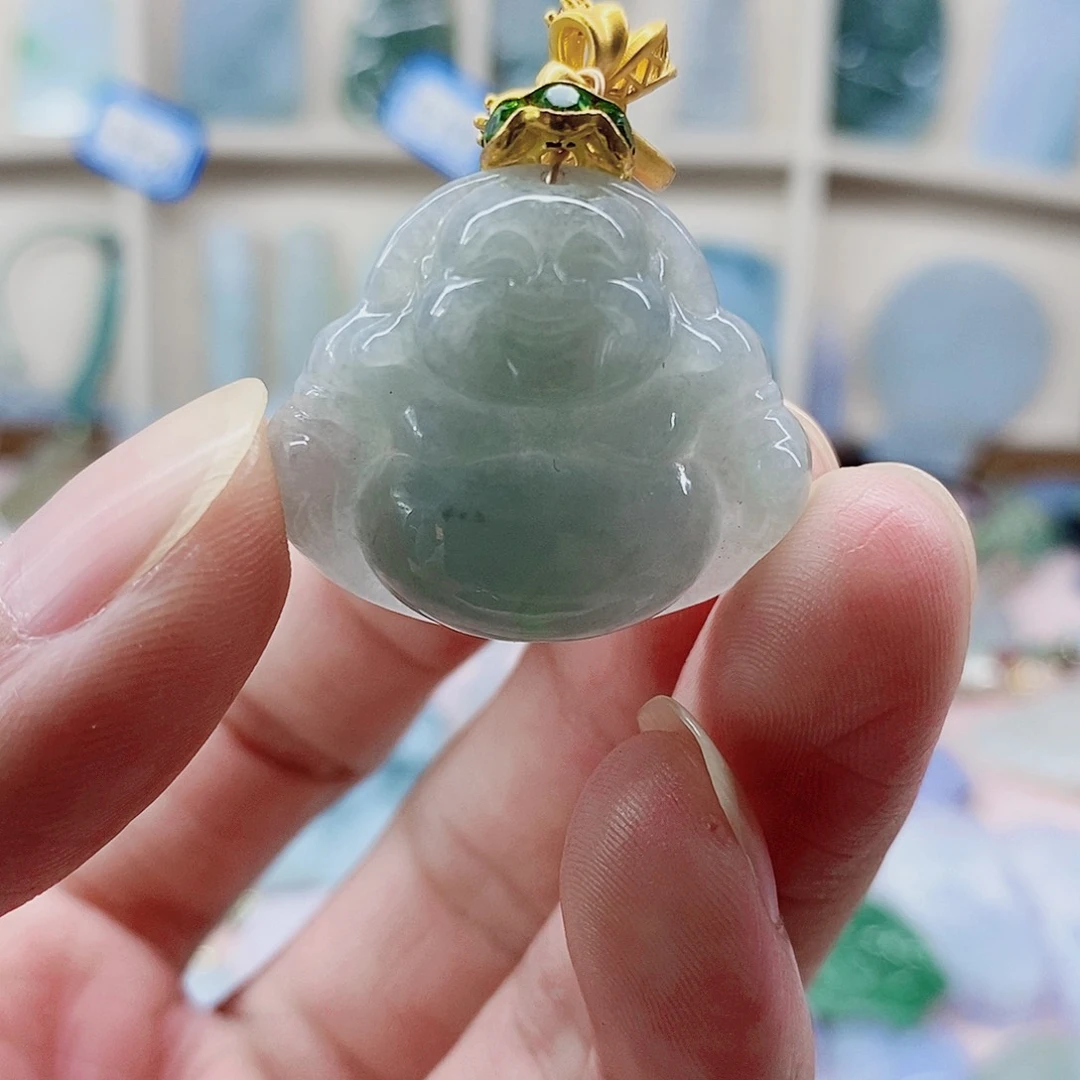 颈饰未镶嵌翡翠天然