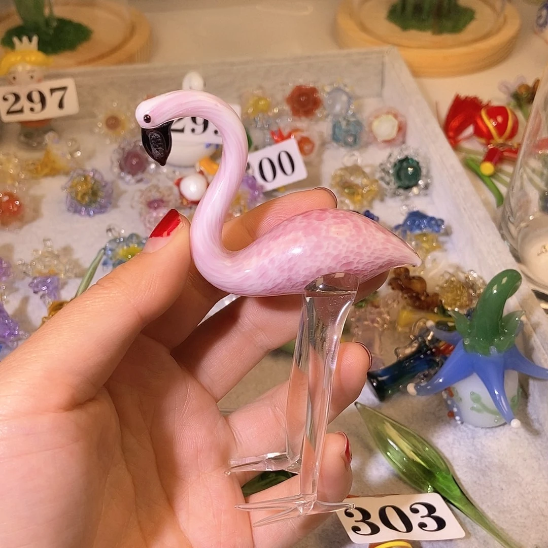 琉璃手工艺品D***n火烈鸟