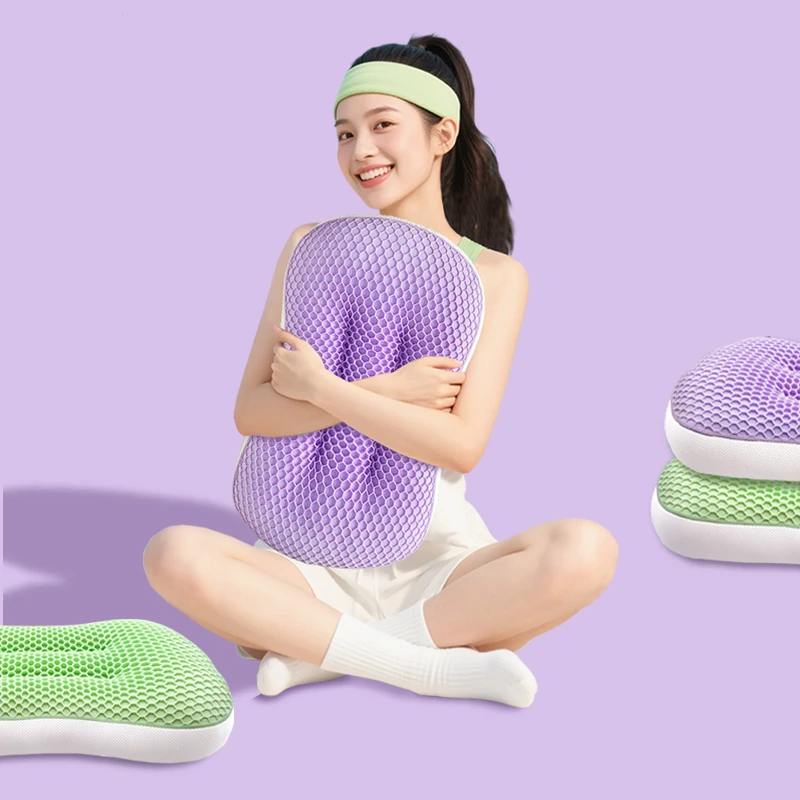凉感TPE深睡零压护颈椎助眠蝴蝶枕头颈椎枕