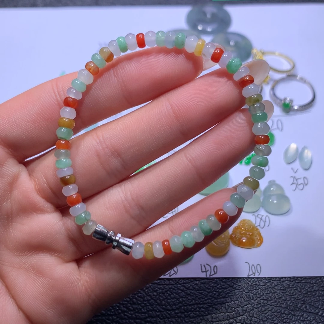 翡翠颈饰未镶嵌珠串