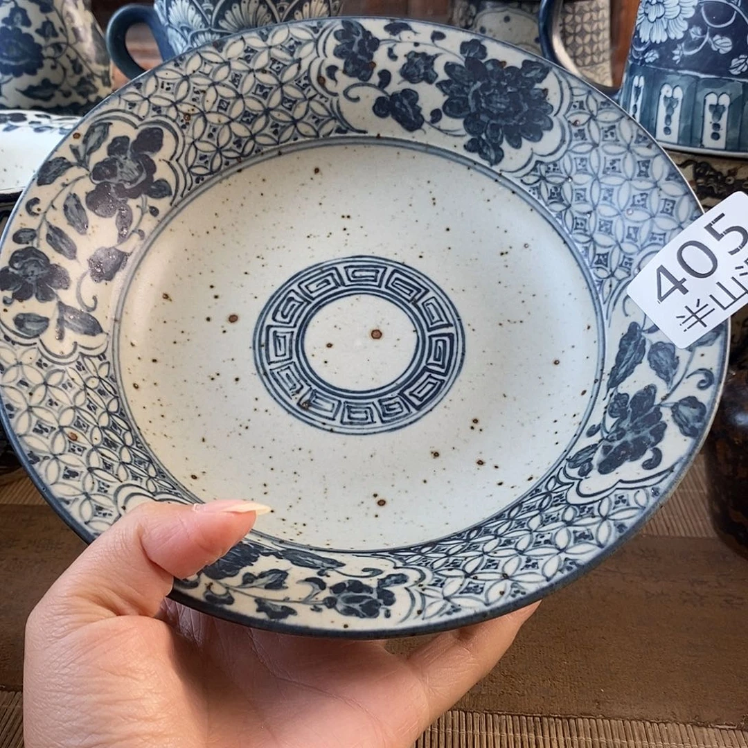 手工手绘青花高温陶瓷