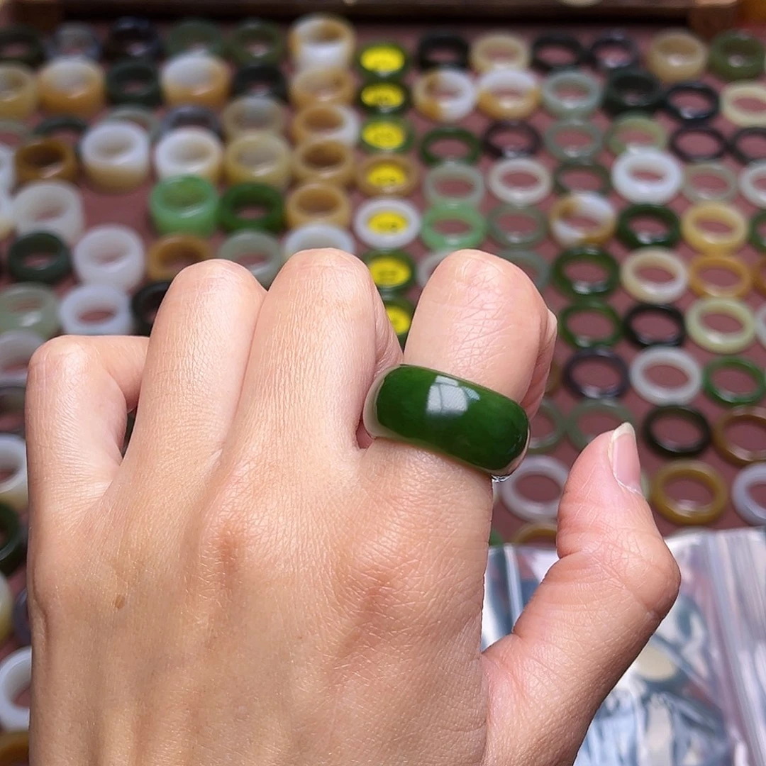 和田玉戒指未镶嵌用****6