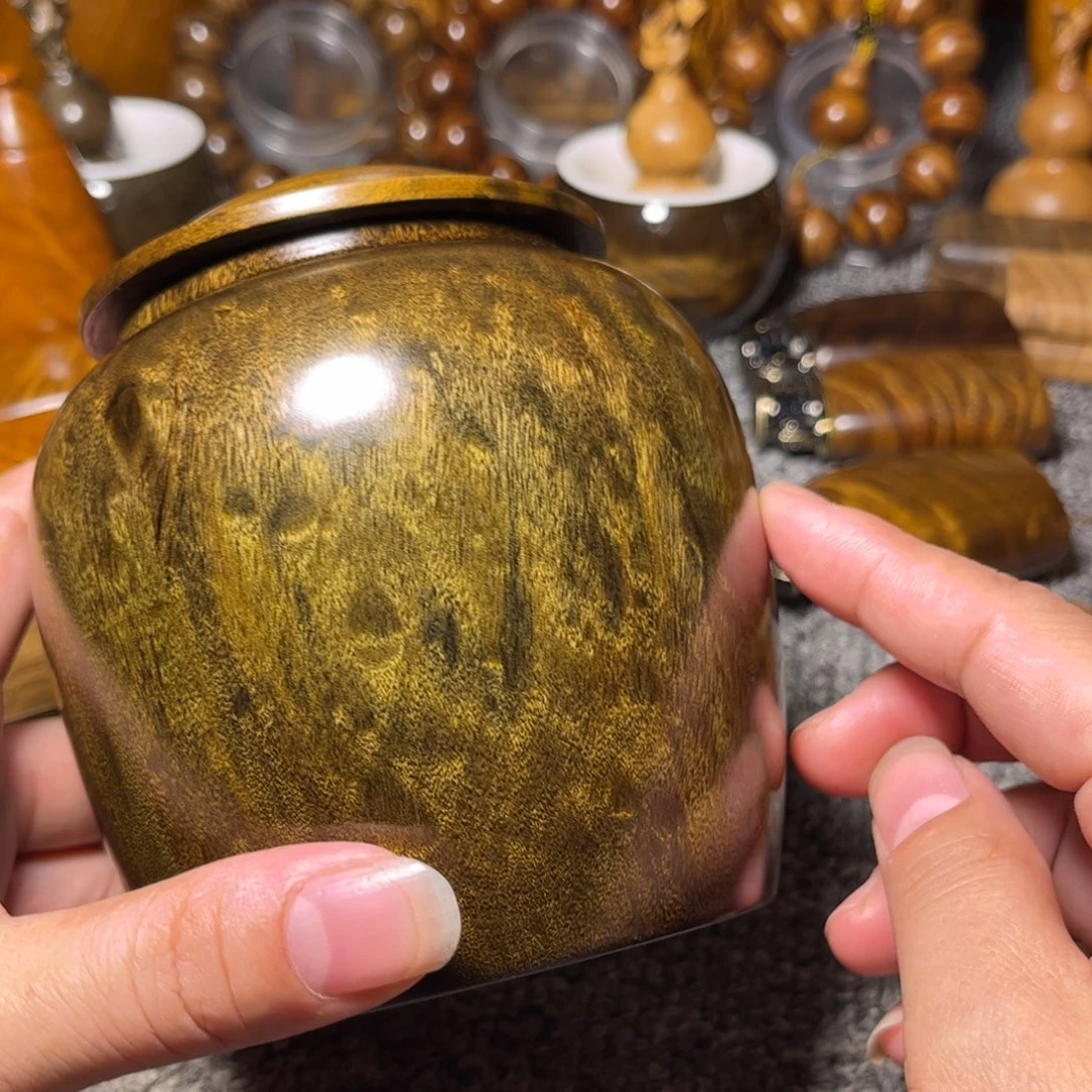 金丝楠阴沉木茶叶罐