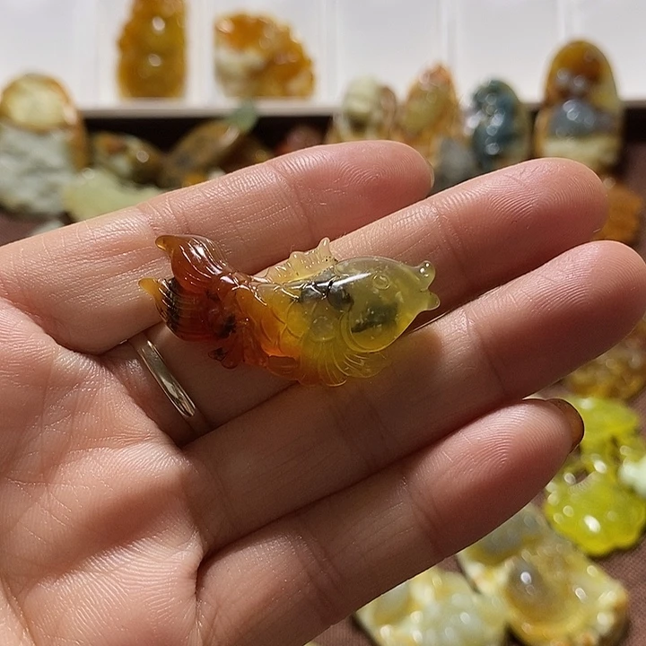 蛇纹石玉合金颈饰