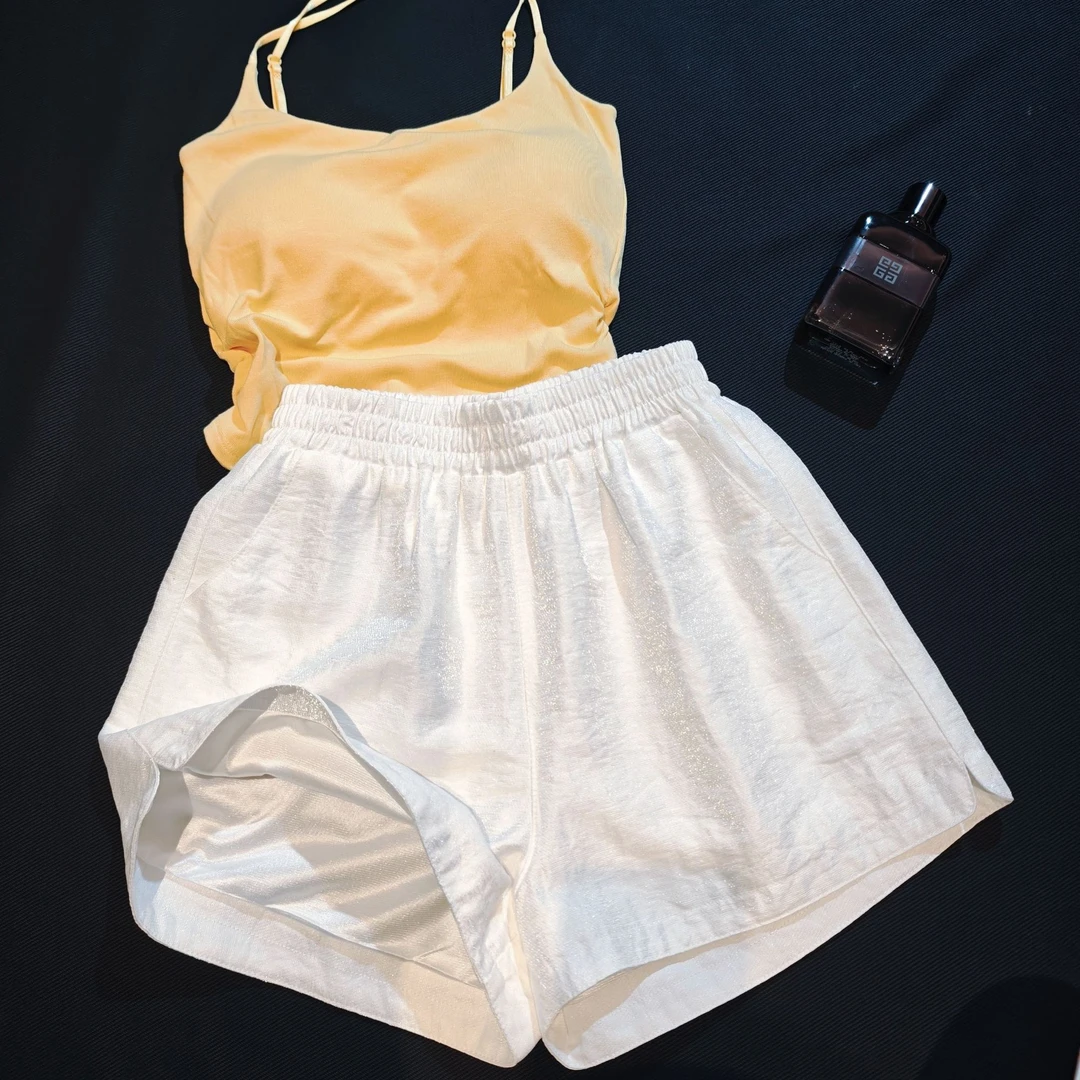 夏季韩版白色短裤女运动薄款休闲外穿宽松大码显瘦阔腿裤热裤A字