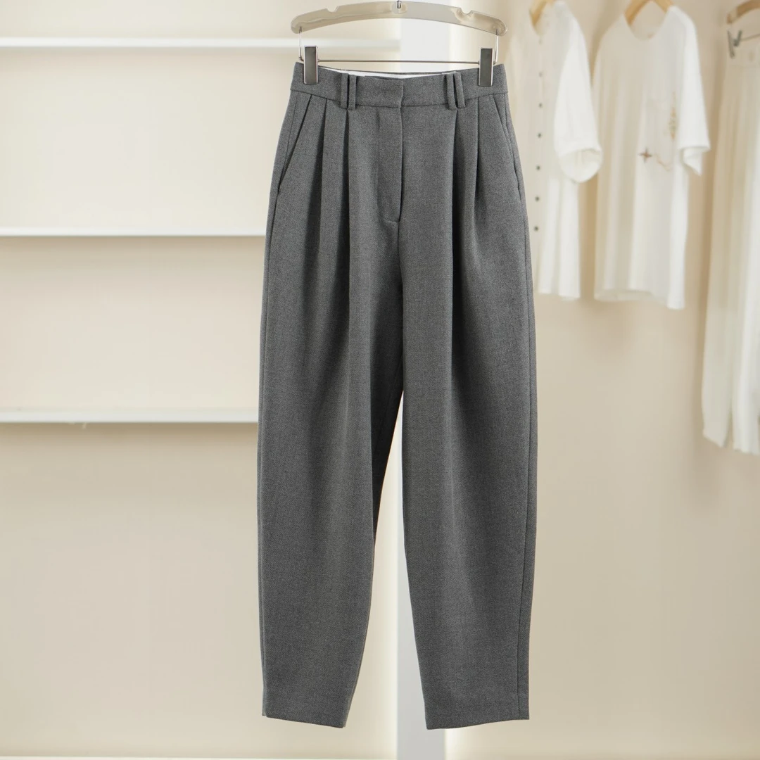 麦迪尚品【崔】50512193 春季百搭休闲裤女新款高腰显瘦撤柜时尚